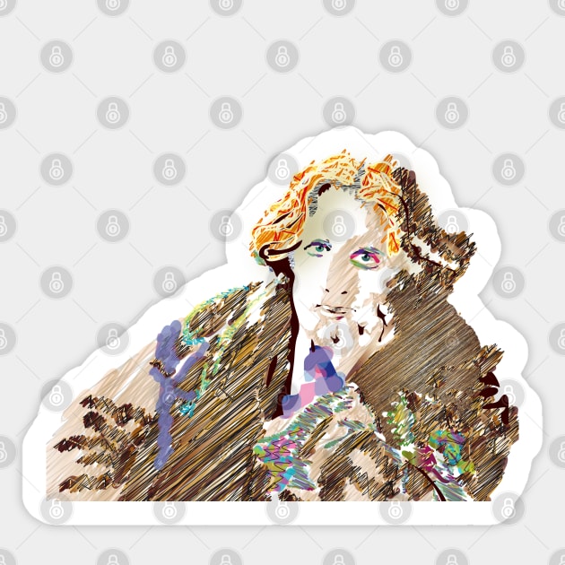 Oscar Wilde Sticker by Slownessi